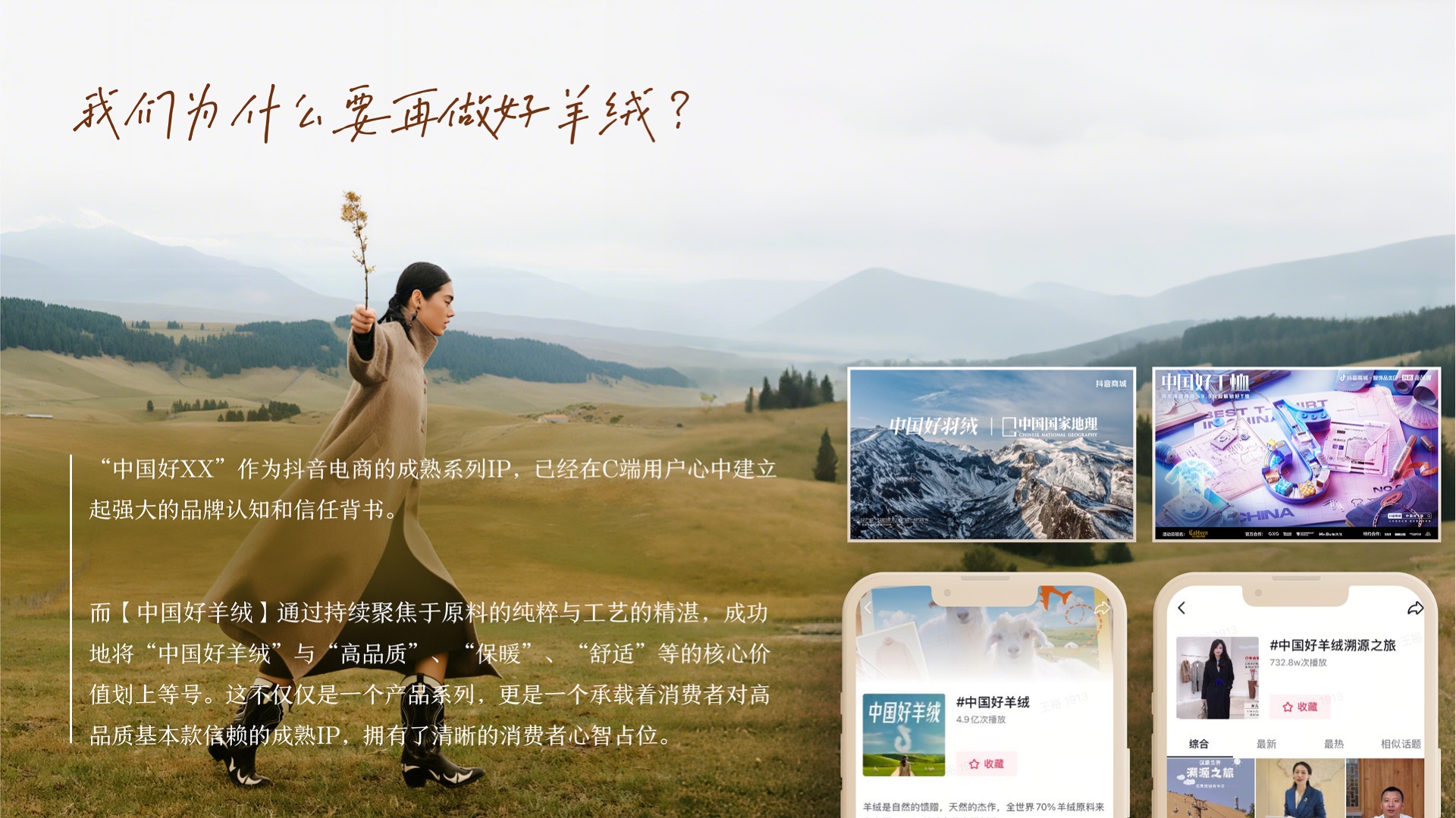 抖音羊绒招商提案版面 2