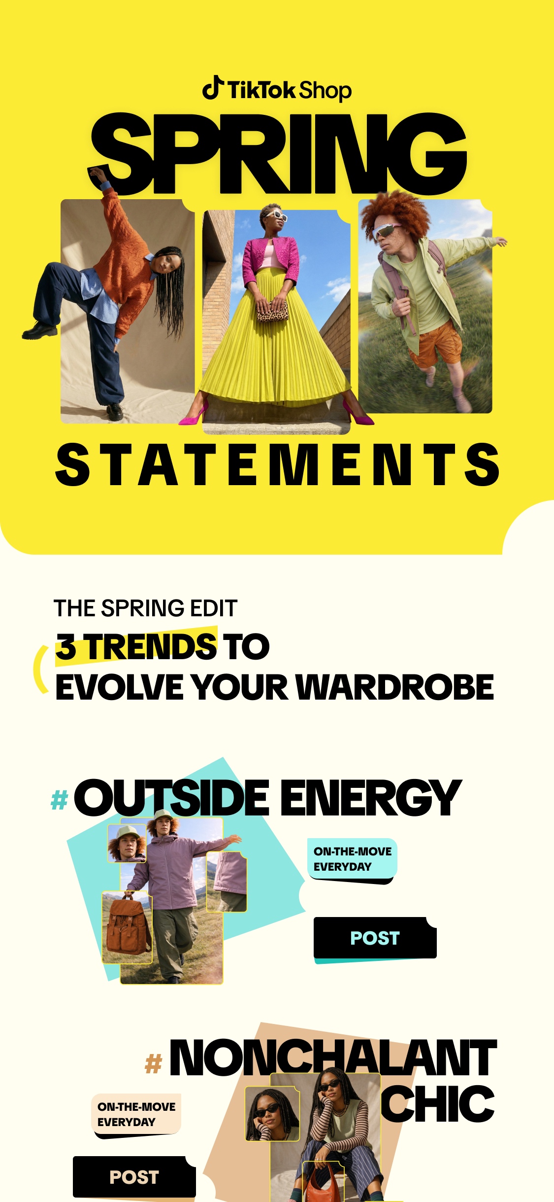 Spring Statements H5 首屏与三大趋势内容